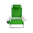 thumbnail image 2 of Bliss Hammocks Folding Beach Chair W/ Towel Rack & Cup Holder, 5 Reclining Positions, 275 Lb. Capacity (Green Banana Leaf), 2 of 11