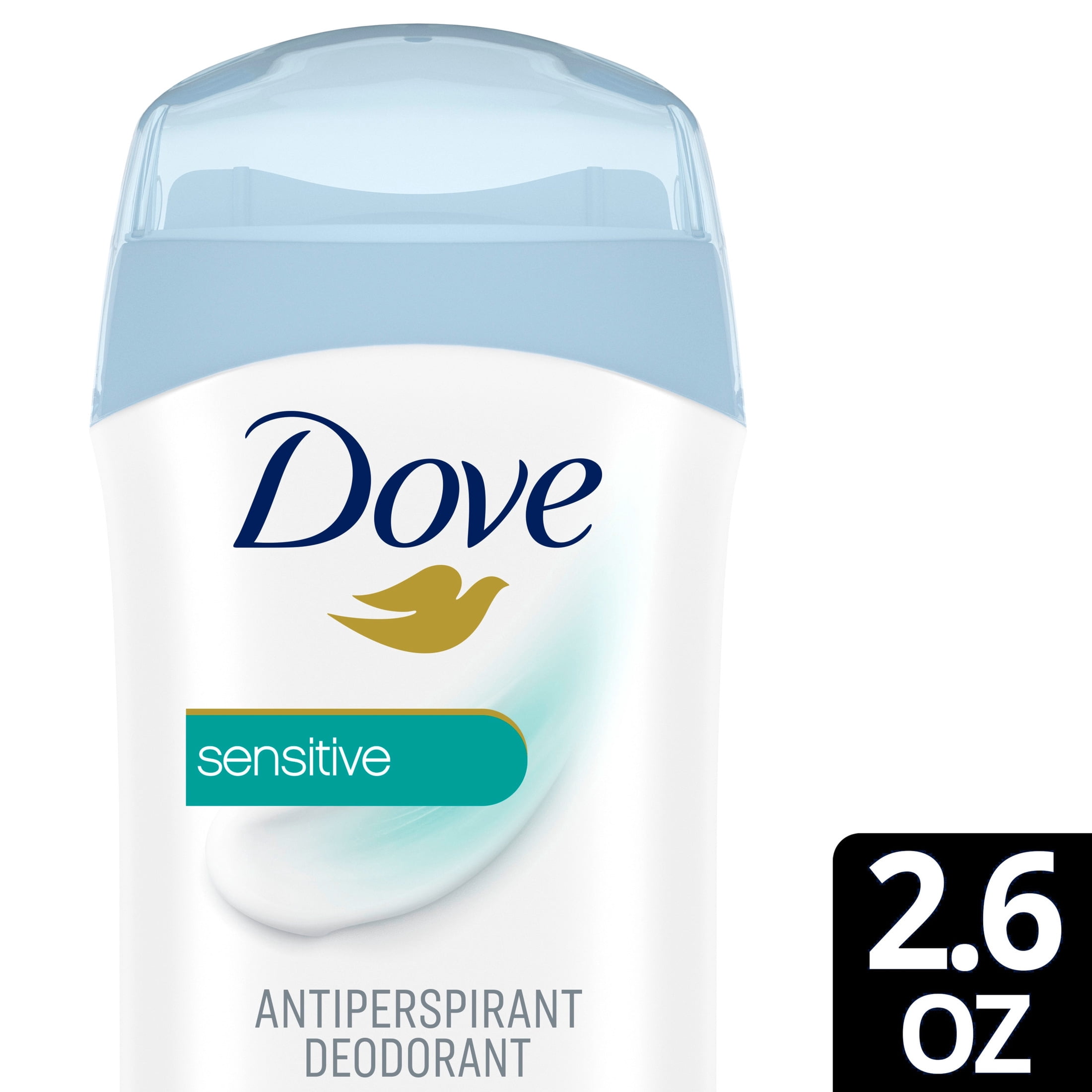 Dove Invisible Solid Antiperspirant Deodorant Stick For Women, Sensitive, For 48H Underarm Sweat & Odor Protection ,2.6 oz