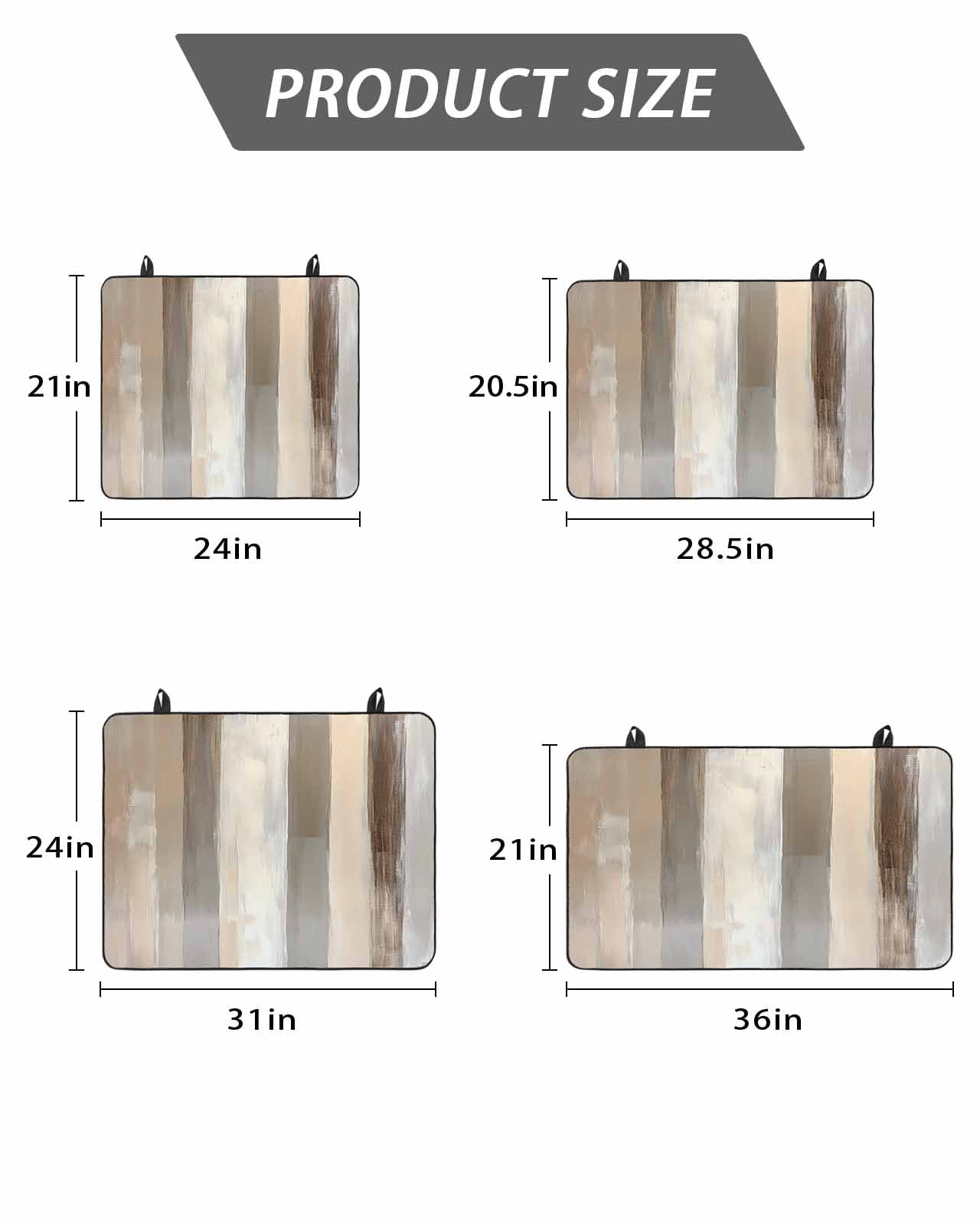 Stove Top Covers for Electric Stove, Brown Grey Glass Stovetop Cover Protector, Abstract Neutral Textured Modern Minimalist Induction Cooktop Protector Oven Mat for Kitchen Countertop 24"x21"