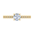 thumbnail image 3 of Round Diamond Engagement Ring in 14K Yellow Gold (0.70 cttw) (Ring Size 6.75) (I1-I2 Clarity), 3 of 5
