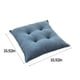 thumbnail image 3 of Cojín de suelo de pana con mechones y espuma viscoelástica | Cojín cuadrado de 43 cm | Asiento multiusos para sala de estar y tatami | Colores azul, amarillo, verde y café, 3 of 6
