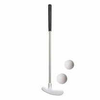 LAMIRO Mini Golf Putter Non-slip Golf Putter Premium Mini Golf Putter Set Complete with 2 Balls Tpr Grip Stainless Steel Club