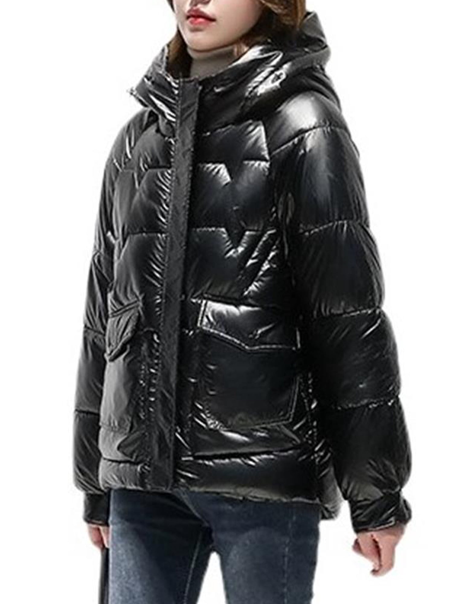 LOVECOCO Womens Winter Hooded Puffer 