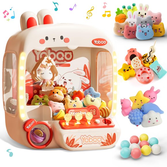 Claw Machine Vanvimen Rabbit para niños con moneda y cuenta regresiva