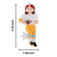 thumbnail image 4 of Worldwide Personalized Sports Ornament Christmas Decor (Football Girl), 4 of 8