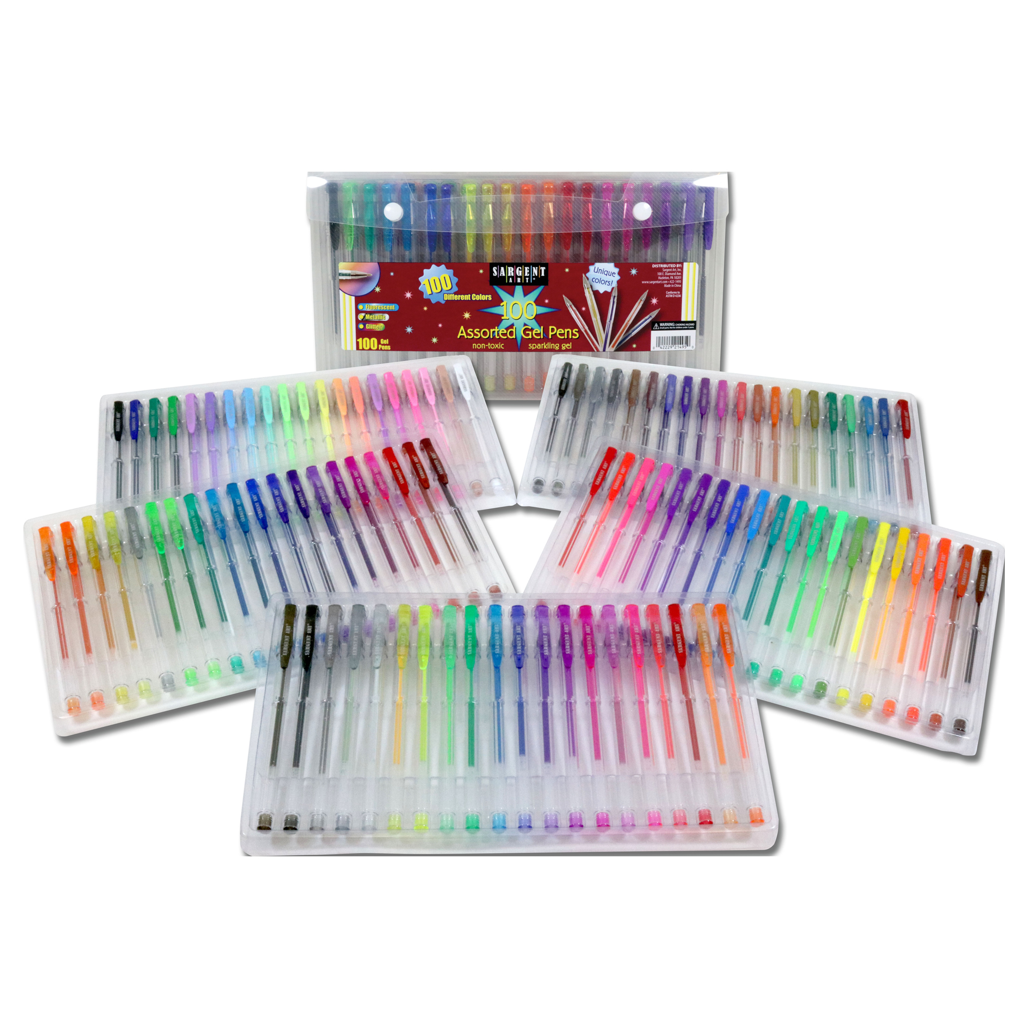 Sargent Art 100 Count Assorted Gel Pen Set