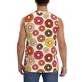 thumbnail image 4 of Fotbe Men's Donut Print Men's Sleeveless Muscle Tank Tops Casual T-Shirts for Gym Workout Beach-X-Large, 4 of 8