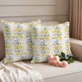 thumbnail image 2 of Yellow Fruit Outdoor Pillow Covers 20"x20" Set of 2,Waterproof Throw Pillow Covers for Patio Furniture,Vintage Country Leaves Berries Blue Plants Decorative Cushion Pillowcases for Garden Couch Sofa, 2 of 9