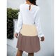 thumbnail image 4 of Vestido casual con bloques de color,Vestido de manga larga para mujer, Vestido corto plisado y fluido, Vestido de manga larga, Durabilidad mejorada, 4 of 6