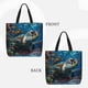 thumbnail image 2 of Fotbe Ocean Coral Turtle Bolsa Tote con Estampado para Mujer, Bolsos con Cremallera, Bolsa de Hombro Casual de Gran Capacidad con Bolsillos Internos, 2 of 7