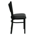 thumbnail image 5 of Flash Furniture 2 Pack HERCULES Series Black Coffee Back Metal Restaurant Chair - Black Vinyl Seat, 5 of 7