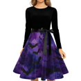 thumbnail image 4 of Halloween Dresses for Women Adult Square Neck Long Sleeve Renaissance Gothic Style Dress For Themed Party Evening Occasions, 4 of 5
