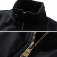 thumbnail image 5 of Mens Lightweight Jackets Full Zip Business Casual Windbreaker Fall Golf Coat Warm Winter Jacket with Pockets, 5 of 9