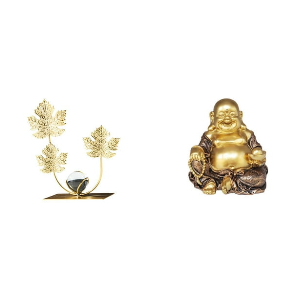 Estatua de figura,Estatuas de hojas y flores de metal,esculturas decorativas,Figuras decorativas para el hogar,para estante,mesa o vitrina.,Estatua de Buda,Estatuas de Buda Bodhisattva para la