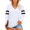 thumbnail image 5 of Aleumdr Plus Size Sweatshirts for Women Long Sleeve Oversized Fall Tunic Tops White 5XL, 5 of 8