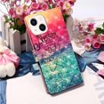 thumbnail image 6 of Feishell Wallet Case for iPhone 14 Plus 6.7 inch,Shockproof Colorful Painted Pattern PU Leather Magnetic Clasp Flip Kickstand ID Credit Card Slots Slim Fit Phone Case Cover,Never Stop Dreaming, 6 of 7
