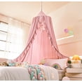 thumbnail image 2 of Dosel para Cama Mengersi para Niñas de Algodón Beige y Rosa, 2 of 8