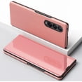 thumbnail image 2 of Mirror Case for Samsung Galaxy Z Fold4 5G with Kickstand, Luxury Clear View Smart Display Flip Case Ultra Thin with Wireless Charging Phone Cover for Samsung Galaxy Z Fold 4 QH Rose Gold, 2 of 7