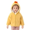 thumbnail image 2 of EnJoCho Kids Winter Hoodie Jacket Plush Long Sleeve Soft Cute Zip Up Coat With Pocket Fashion Warm Outerwear Boys Girls, 2 of 9