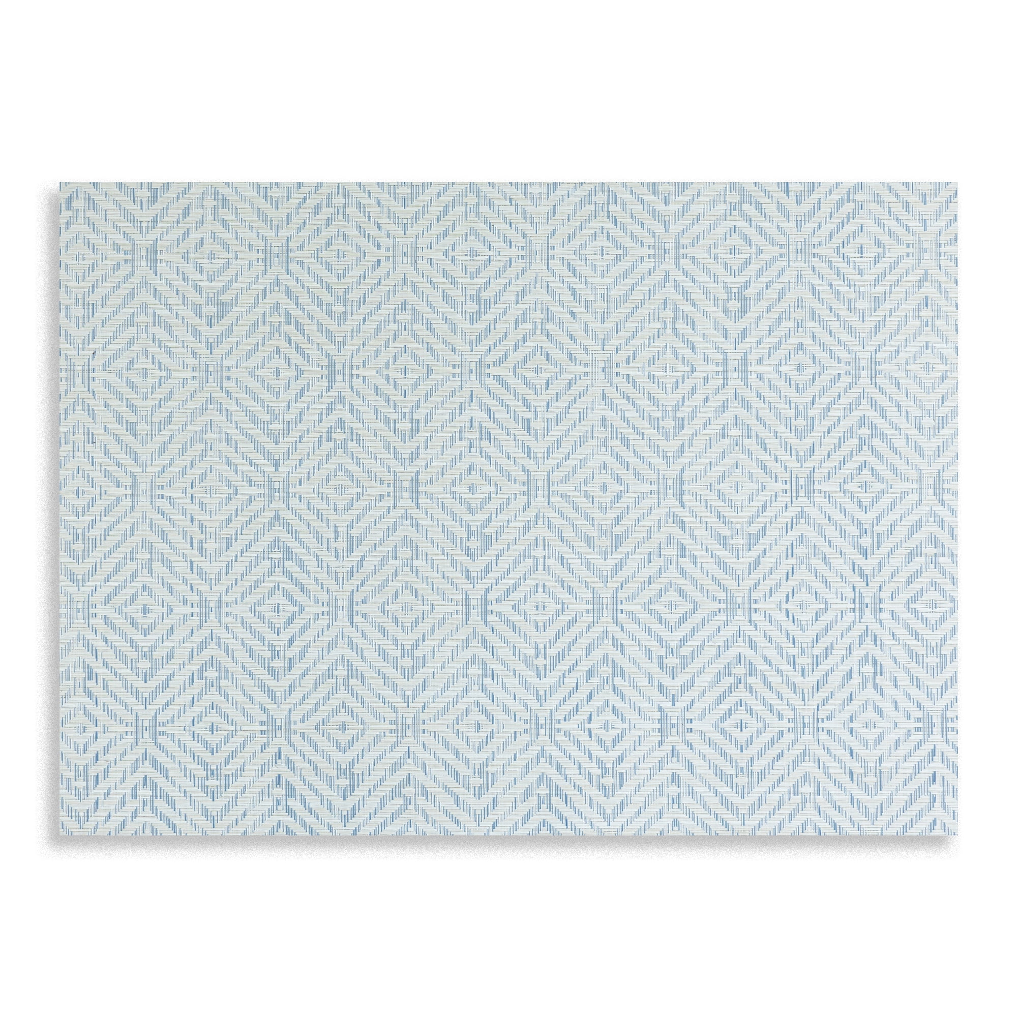 Mainstays Marlin Woven Vinyl Placemat Blue Linen 14 x 19