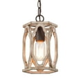thumbnail image 1 of LNC Distressed Wood Pendant Lighting,Boho style,6"Lx10"Hx6"D,R63M22WM1406177|Walmart Canada, 1 of 8