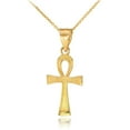 thumbnail image 1 of GOLD ANKH CHARM NECKLACE :  14K  Pendant with 18" chain, 1 of 1