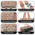 thumbnail image 3 of Teacher Tote Bag,Light Pink Football and Flowers Pattern Teacher Utility Tote Bag,Large Work Tote Bags for Women with Multiple Pockets,Top Zipper Closure,13.8x10.6x6.7 Inch, 3 of 5