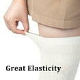 thumbnail image 4 of Loritta 4 Pairs Women Thigh High Socks Cotton Long Over the Knee Socks Size 6-9, 4 of 7