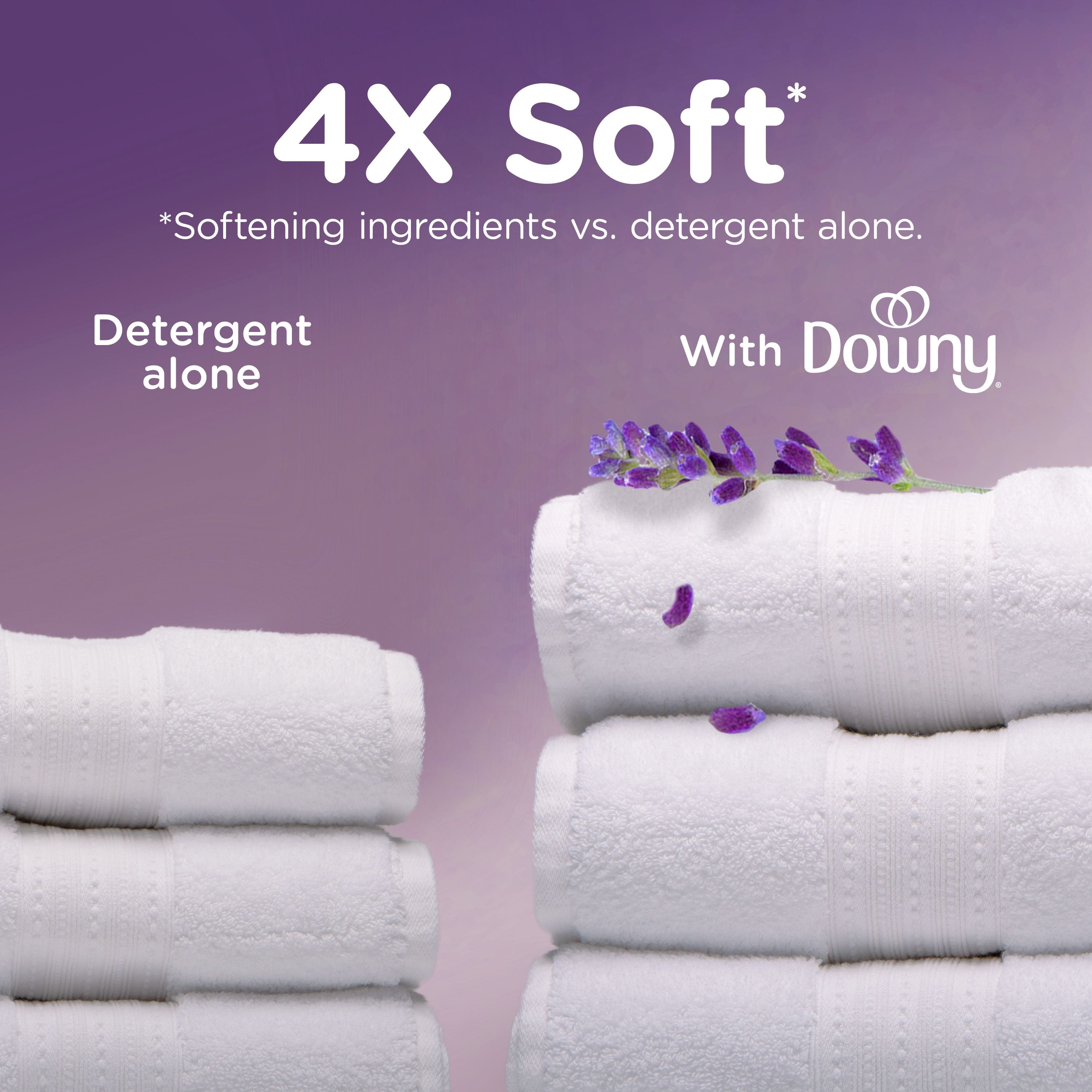 Assouplissant textile liquide Downy Ultra doux et frais, Calme, parfum Lavande et gousse de vanille, assouplissant textile Downy, assouplissant pour la lessive