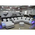 thumbnail image 2 of Hot Sale Modern Living Room Sofas White Italian Half Leather Couch U Shape Chesterfield Sofa My Lux Decor Round, 2 of 12