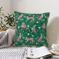 thumbnail image 4 of KLL Tropical Leopard Decorative Throw Pillow Covers Velvet Soft for Couch Sofa Bedroom Living Room Outdoor (No pillow core)-, 4 of 5