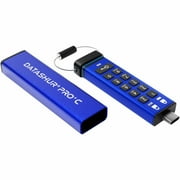 iStorage datAshur PRO+C 256GB | FIPS 140-3 Level 3 Certified | Secure USB Type-C Hardware Encrypted Drive | PIN protected | Type C-A adapter included - TAA Compliant - 256 GB - USB 3.2 (Gen 1) Type...