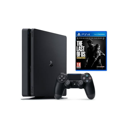 Sony PlayStation 4 Slim, 1TB Gaming Console with The Last of Us Remastered