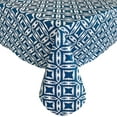 thumbnail image 6 of Newbridge Sand Dollar Ikat Style Print 60 x 102 inch Rectangle Flannel Backed Vinyl Tablecloth, 6 of 7