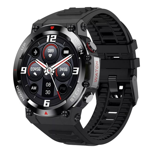 Reloj Inteligente Smartwatch Ak45 Fralugio Spo2 Hr Bp Sport Negro Fralugio Sport