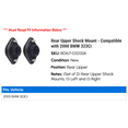 thumbnail image 2 of Rear Upper Shock Mount - Compatible with 2000 BMW 323Ci, 2 of 2