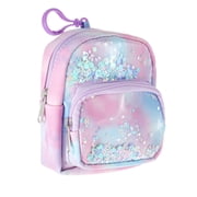 Wonder Nation Mini Backpack Clip-on Storage Pouch, Pastel Multicolor, Girls