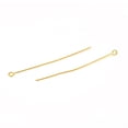 thumbnail image 2 of 304 Stainless Steel Eye Pins Golden 50mm Hole: 2mm Pin: 0.6mm DIY, 2 of 2