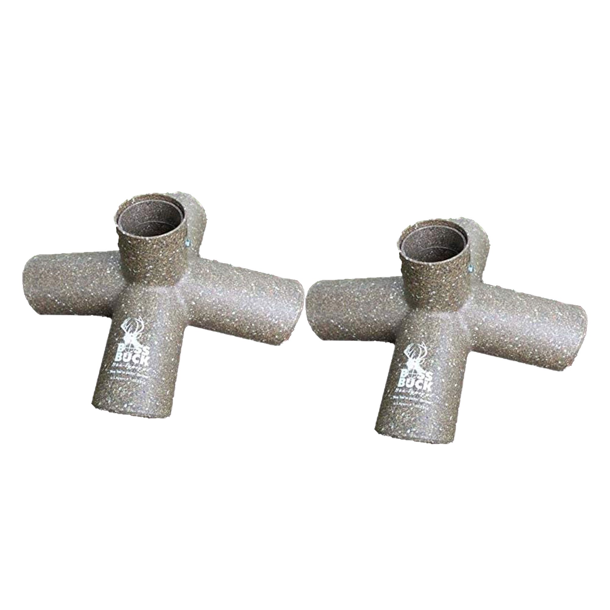 Boss Buck Hunting Game Deer Food Feeder with 4 8-Inch Feed Ports (2 Pack)