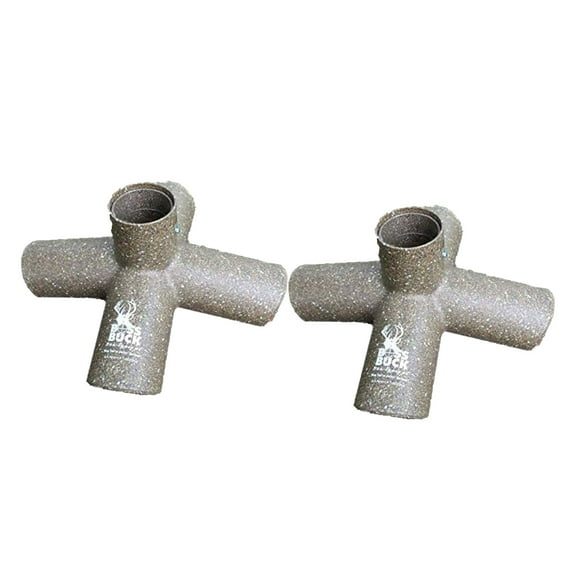 Boss Buck Hunting Game Deer Food Feeder with 4 8-Inch Feed Ports (2 Pack)