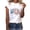 White, variant on Odeerbi 4th of July Patriotic Shirt for Women Independence Day Printed 2025 Casual Tops Short Sleeve Crewneck Shirt White