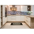 thumbnail image 6 of Ahgly Company Machine Washable Indoor Square Transitional Night Black Area Rugs, 7' Square, 6 of 7