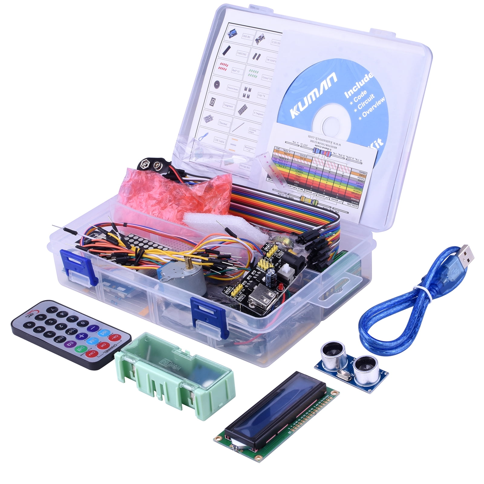 Kuman R3 Project Complete Starter Kit, Compatible with Arduino IDE and Tutorial