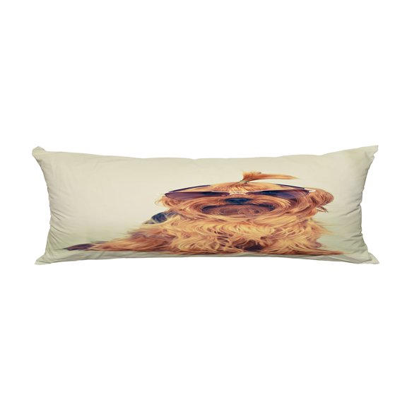 ABPHQTO Sitting Dog Sunglasses Camera Body Pillow Covers Pillow Case Protector Pillowcase 20x60 Inch