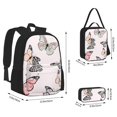 thumbnail image 2 of Pofeuu Beautiful Butterfly Print Backpack Travel Backpacks With Lunch Bag Pencil Bag Set 3 pcs Set Cartoon Backpack, 2 of 7