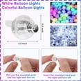 thumbnail image 2 of 50/100/150/200Pcs Mini Led Light Up Balloons Glow In The Dark Wedding Birthday Party and Festival Christmas Decorative Lights, 2 of 6