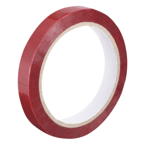 Uxcell Transfer Tamper Evident Security Tape 9/16 Inch x 55 Yards x 2 Mil, Red
