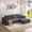 Grey, variant on 94.5" Cloud Modular Sectional Sofa Couch with L-Shape Chaise,Modern Minimalist Upholstered Couches for Living Room Bedroom,Deep Seat Corner Couch,No Assembly Required
