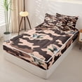 thumbnail image 2 of Homewish Wild Mallard Duck Zipper Full Size Comforter Sets with Fitted Sheet and 2 Pillowcases,Rustic Brown Camo Zipper Bedding Set,Black Reversible,4-Piece, 2 of 7