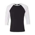 thumbnail image 1 of Bella + Canvas Unisex Three-Quarter Sleeve Baseball Tee, 1 of 1